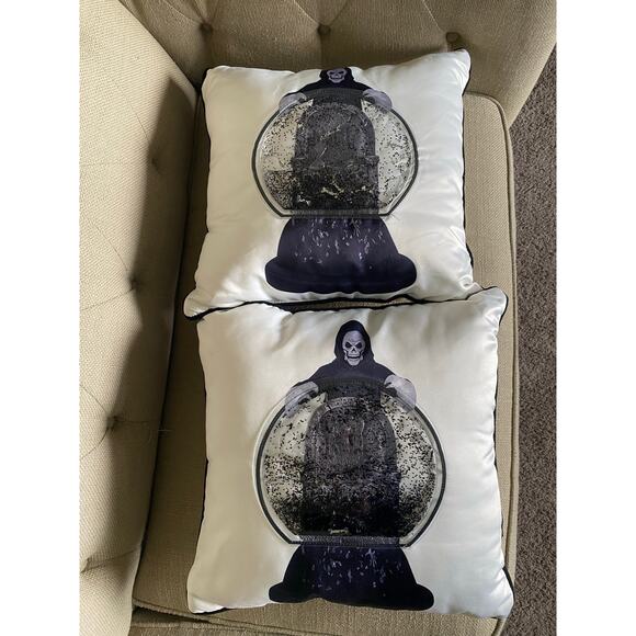 Set of Grim Reaper Double Sided Halloween Throw Pillows - Picture 5 of 16